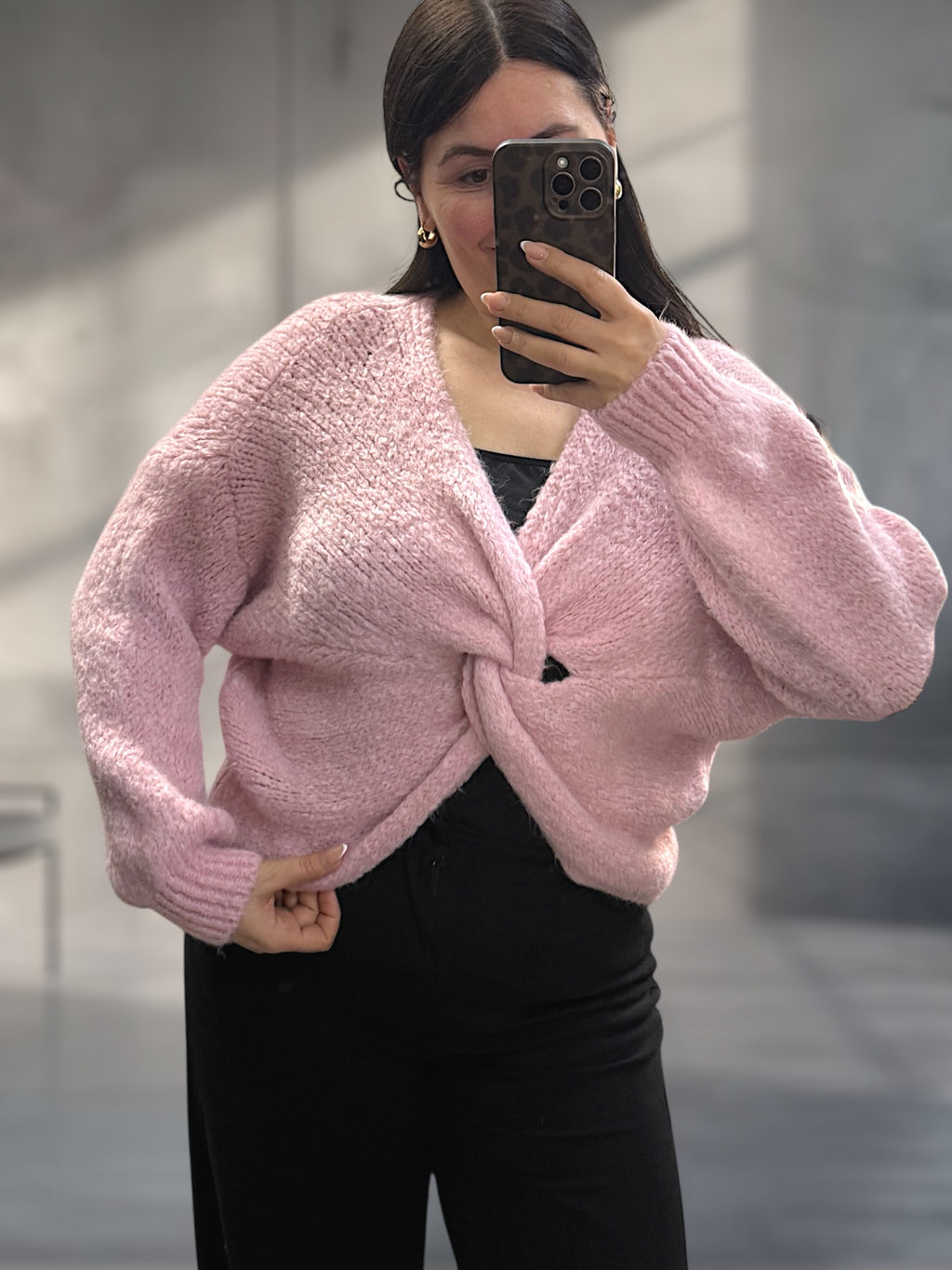 Cropped Knotenpullover (verschiedene Farben)